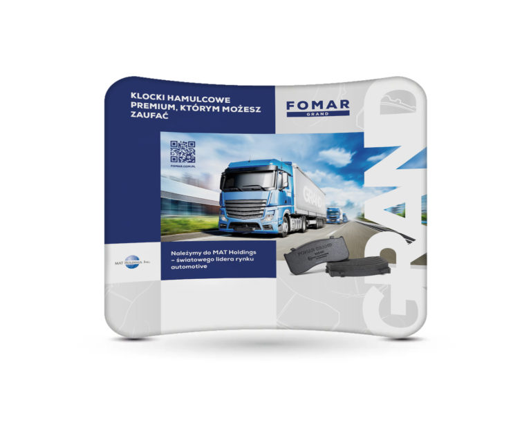 Ścianki tekstylne reklamowe – proste i łukowe